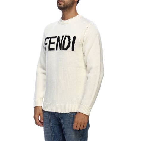 fendi black and white t shirt|fendi black strap sweater.